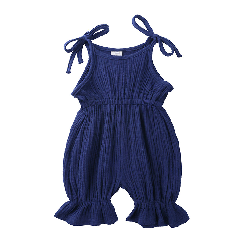 Yaz kıyafetleri bebek kız giyi - Baby Summer Linen Sleeveless Jumpsuit incelemesi ve fiyatı